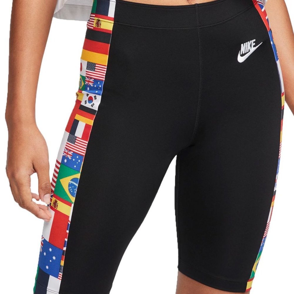 Nike CJ3221-010 Flag  Bike Shorts Black